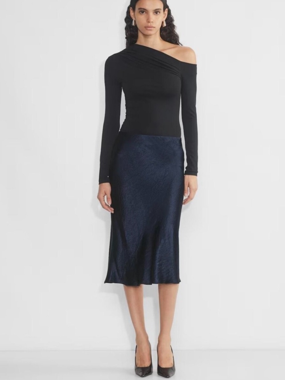 Babaton Slip Midi Skirt